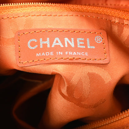Chanel Calfskin Snakeskin Quilted Small Cambon Tote Khaki 7 of 10