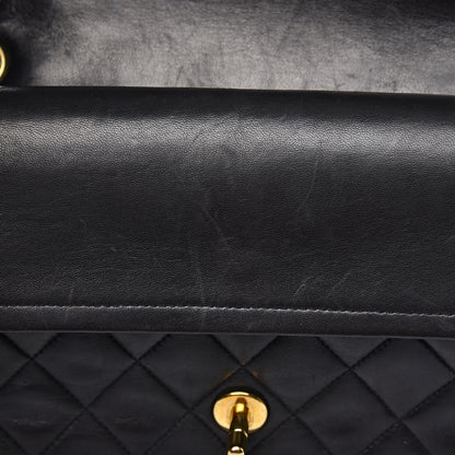 Chanel Lambskin Quilted Medium Double Flap Black 12 of 15