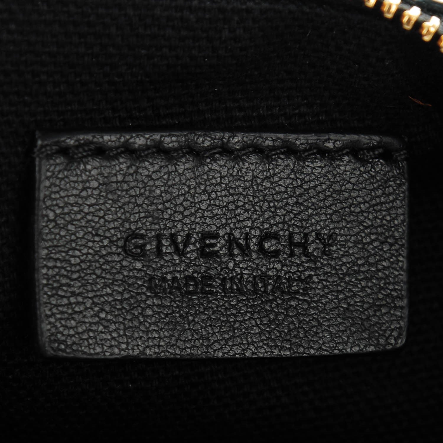 Givenchy Rubber Effect Calfskin Pandora Wristlet Black 6 of 7