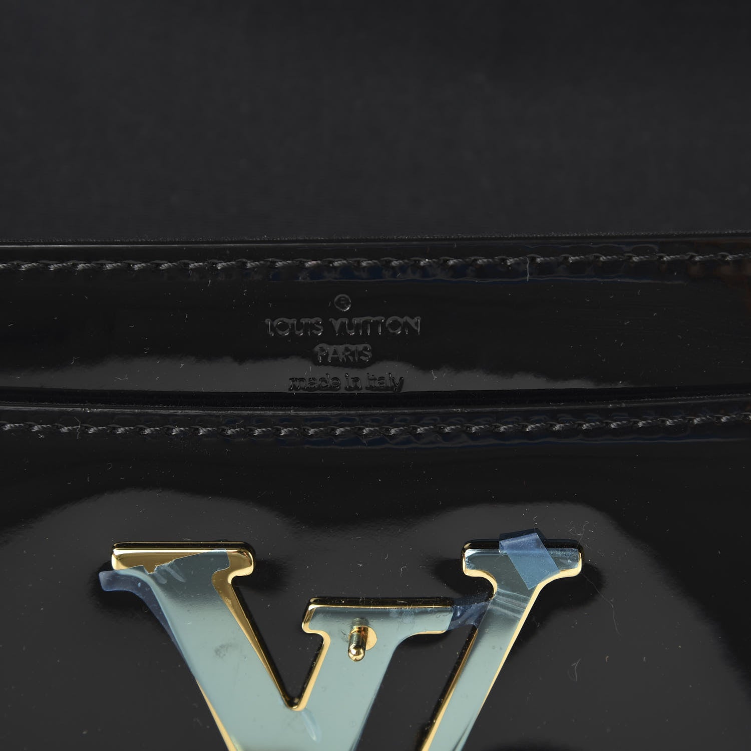 Louis Vuitton Patent Louise Wallet Black 8 of 9