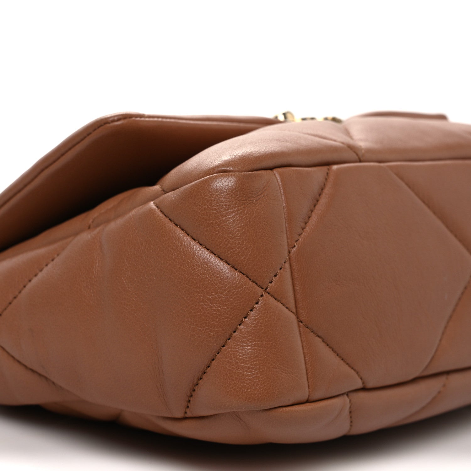 Chanel Lambskin Quilted Medium Chanel 19 Flap Brown 9 of 11
