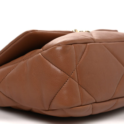 Chanel Lambskin Quilted Medium Chanel 19 Flap Brown 9 of 11