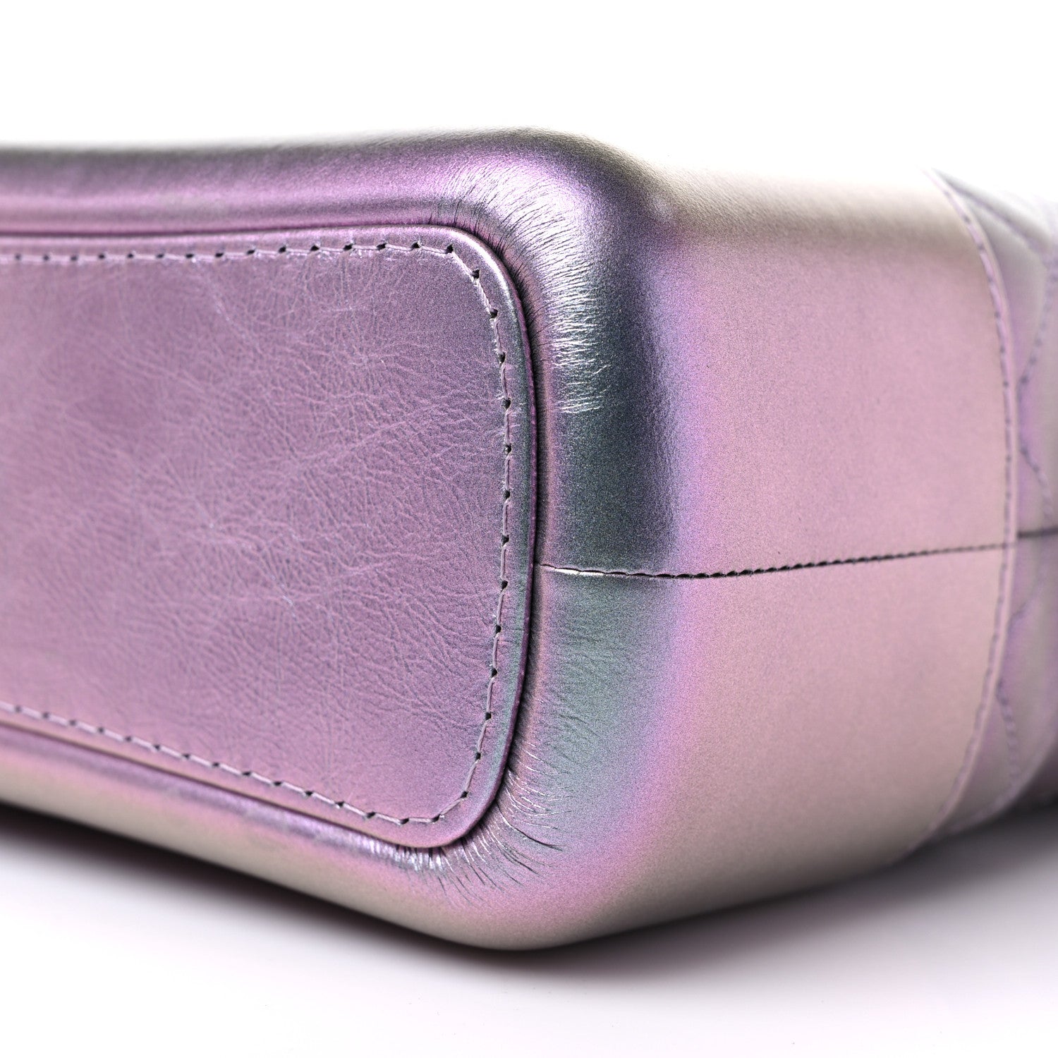 Chanel Iridescent Lambskin Calfskin Quilted Medium Gabrielle Hobo Light Purple 9 of 13