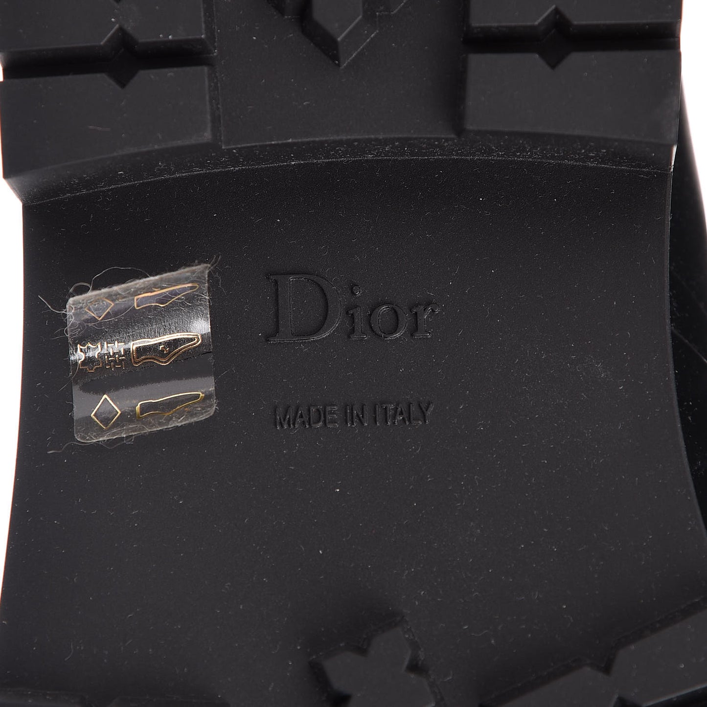 Rubber Diorcamp Low Boots 39 Black