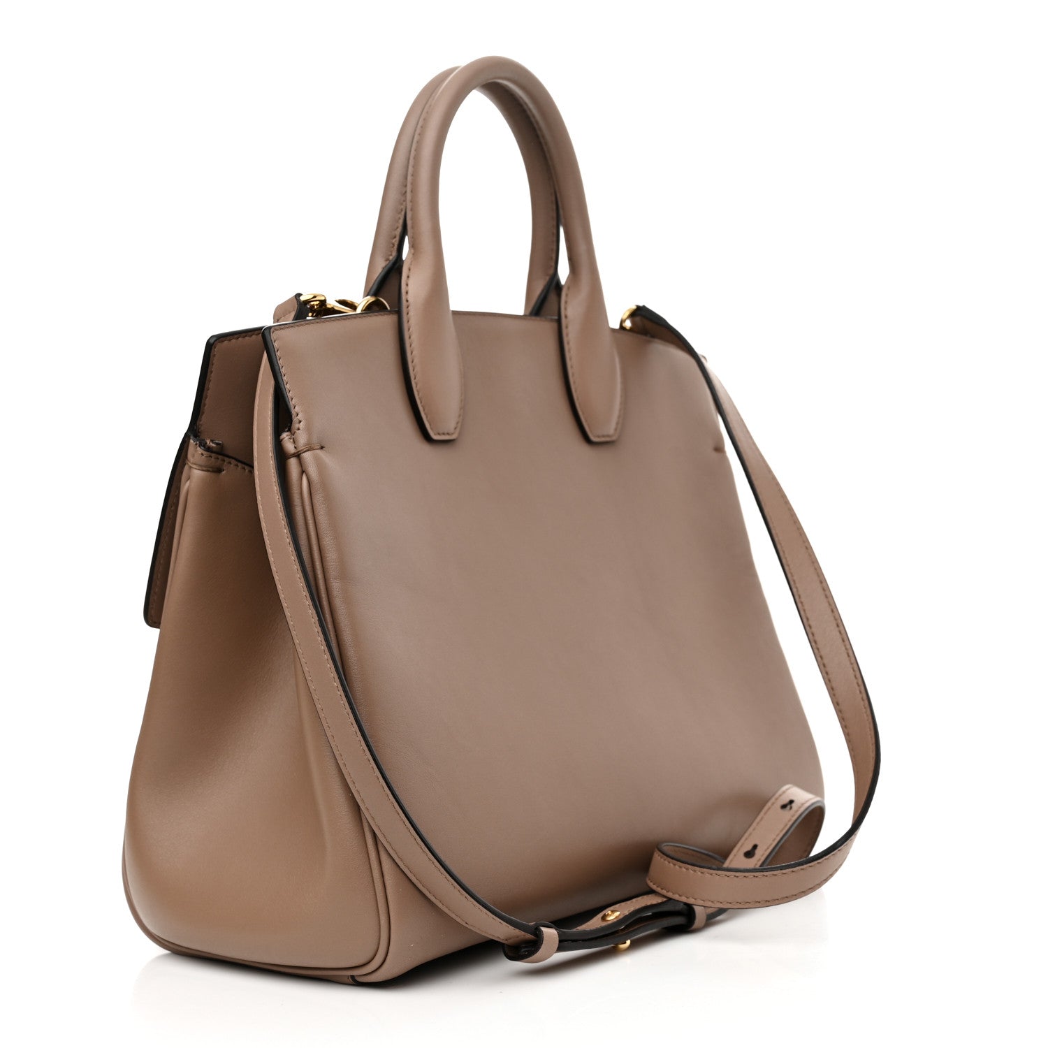 Salvatore Ferragamo Calfskin Studio Bag Caraway Seed 3 of 10