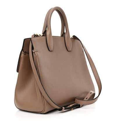 Salvatore Ferragamo Calfskin Studio Bag Caraway Seed 3 of 10