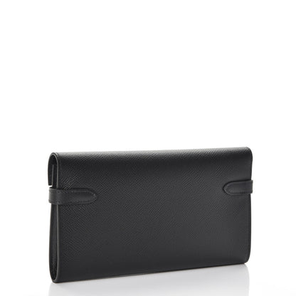Hermes Epsom Kelly Longue Wallet Black 3 of 8