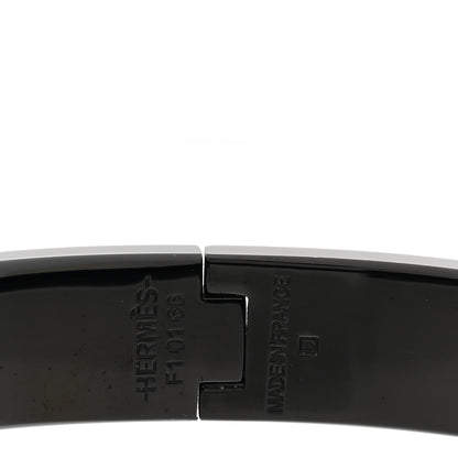Hermes Matte Enamel Narrow Clic Clac HH Bracelet T5 So Black 4 of 5