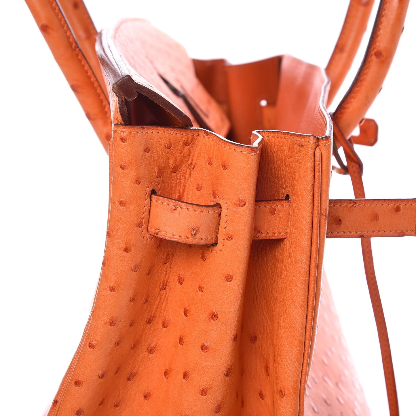 Ostrich Birkin 35 Orange