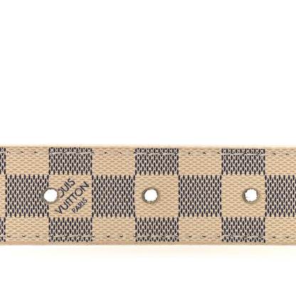 Louis Vuitton Damier Azur LV Initiales Belt 80 32 3 of 9