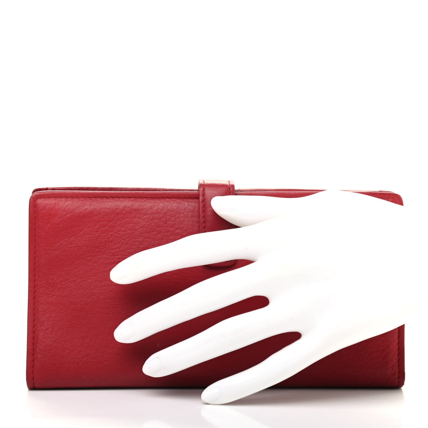 Calfskin CC Yen Wallet Red