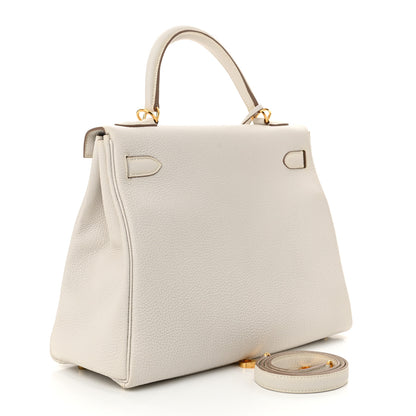 Hermes Togo Kelly Retourne 32 Gris Pale 3 of 11