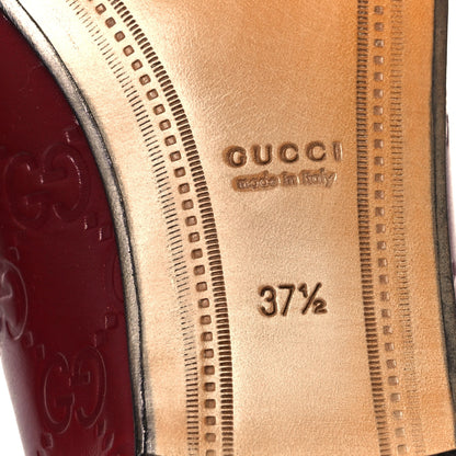 Gucci Guccissima Womens Jordaan Loafers 37.5 Rosso Ancora 8 of 11