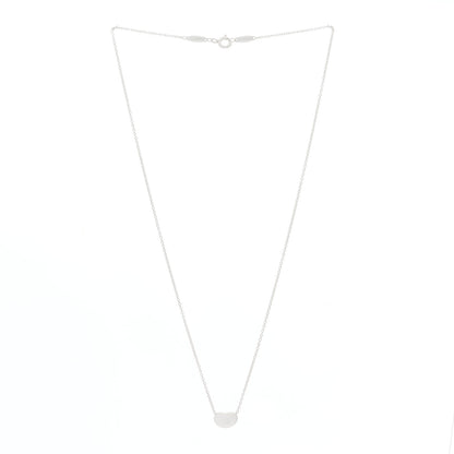 Tiffany Sterling Silver 9mm Elsa Peretti Bean Pendant Necklace 2 of 4