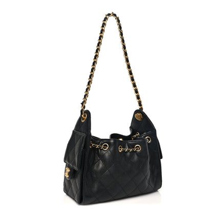 Chanel Caviar Quilted Mini Chanel 25 Handbag Black 3 of 10