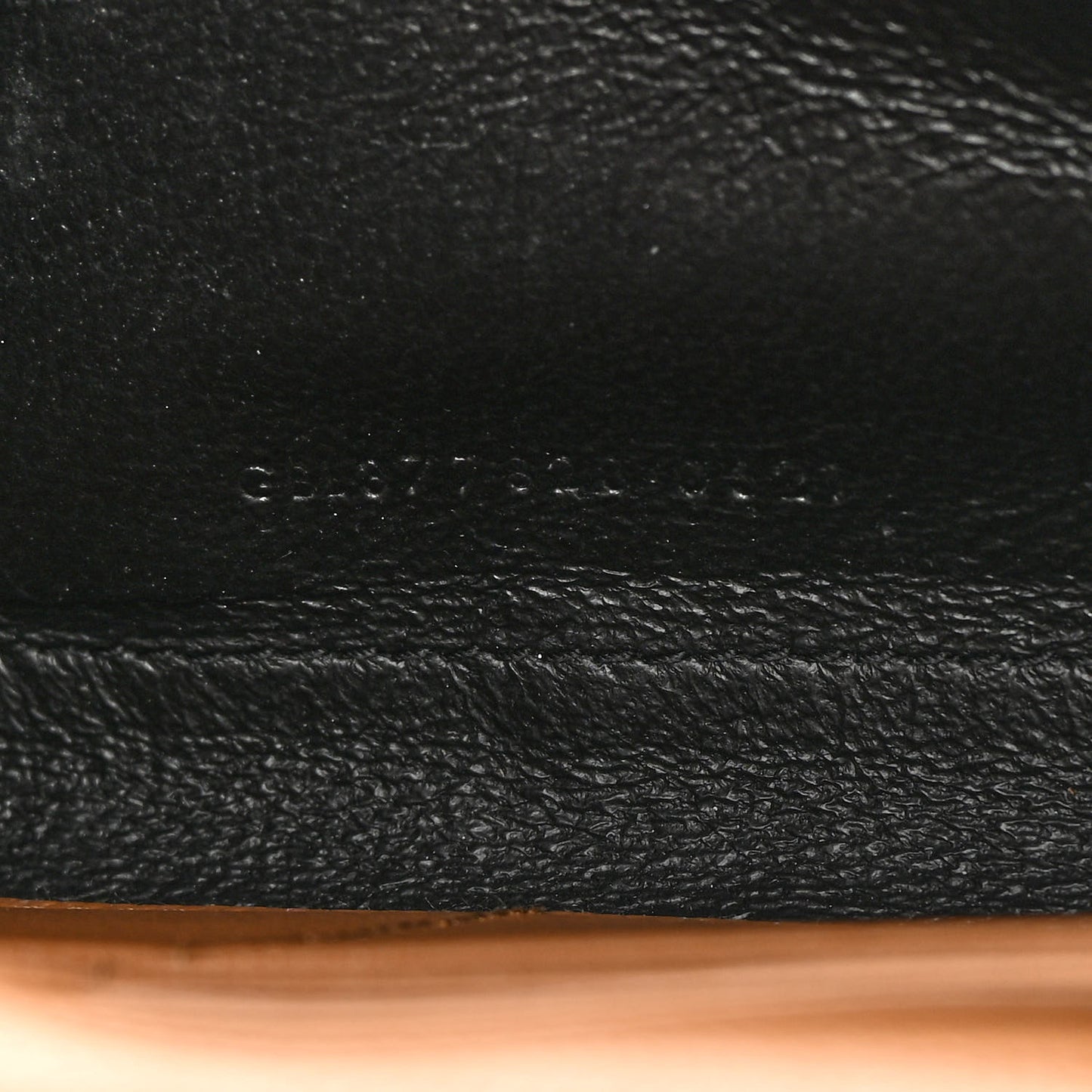 Grain De Poudre Matelasse Chevron Monogram Chain Wallet Dark Natural