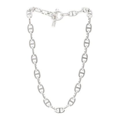 Hermes Sterling Silver Chaine D'Ancre Necklace PM 3 of 4