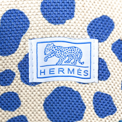 Hermes Toile Canvas Barenia Childrens Jeux Dans La Jungle Backpack Outremer 6 of 9