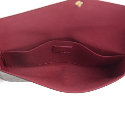 Louis Vuitton Monogram Pochette Felicie Chain Wallet Fuchsia 4 of 7