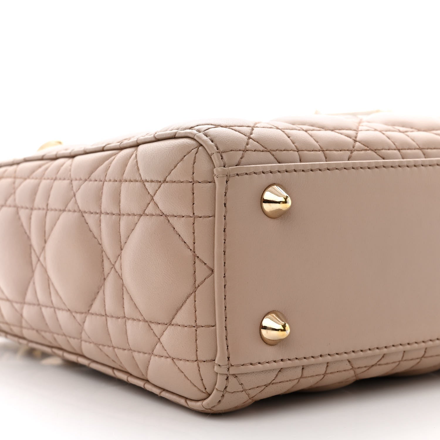 Christian Dior Lambskin Cannage Small Lucky Badges My Lady Dior Taupe 9 of 11