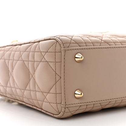 Christian Dior Lambskin Cannage Small Lucky Badges My Lady Dior Taupe 9 of 11