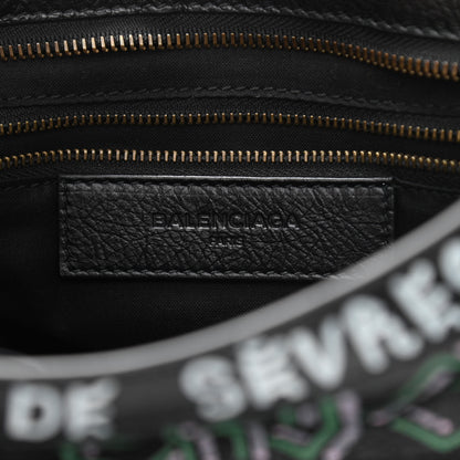 Balenciaga Agneau Graffiti All Over Classic Hardware S City Black Multicolor 6 of 11