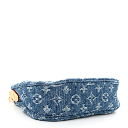 Louis Vuitton Monogram Denim Pochette Valley Blue 3 of 9