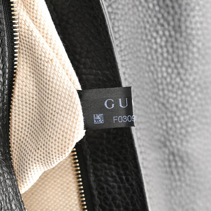 Gucci Pebbled Calfskin Medium Soho Flap Crossbody Black 8 of 11