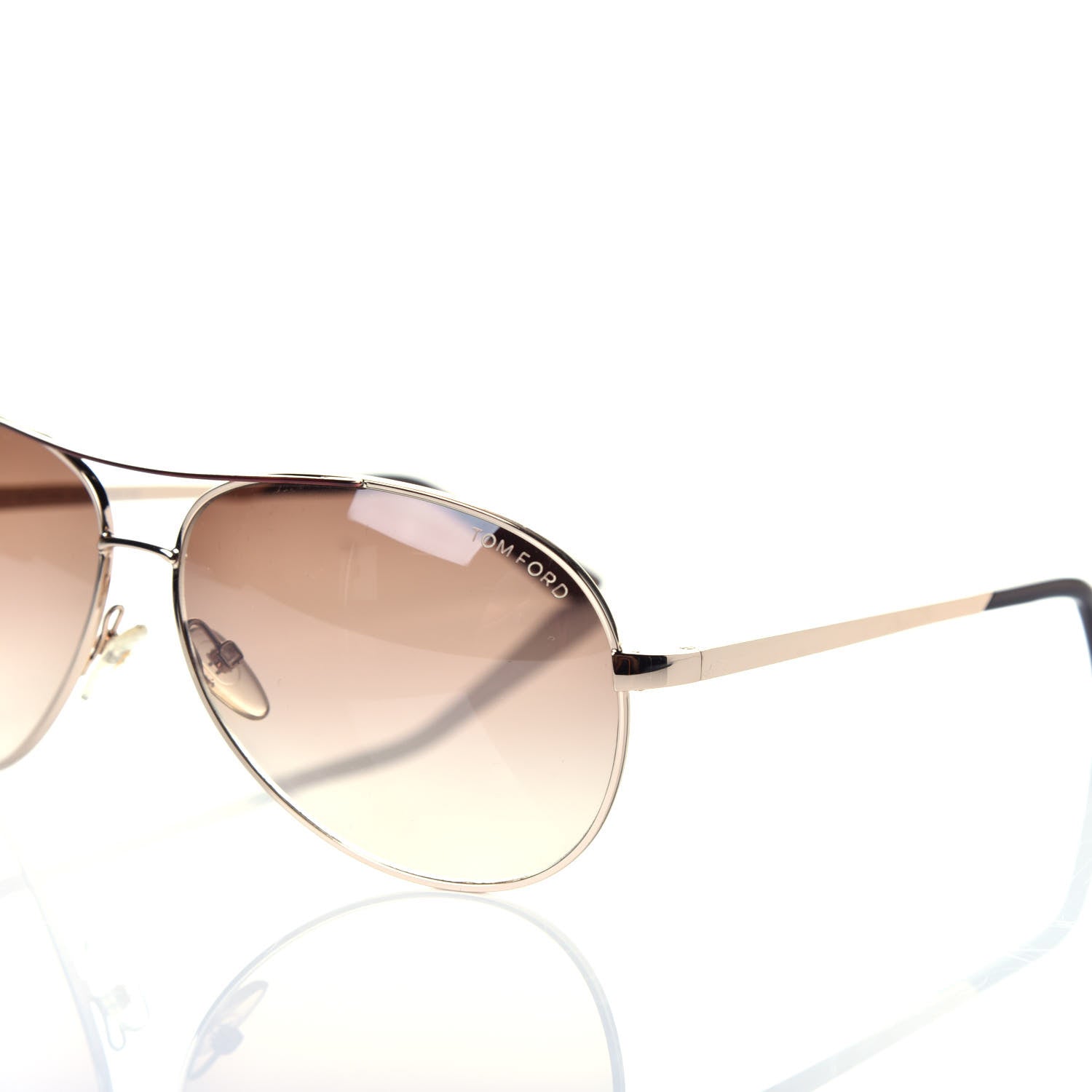 Tom Ford Metal Charles Aviator Sunglasses TF35 Gold 7 of 8
