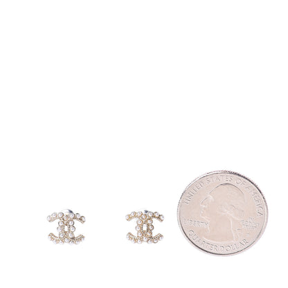 Chanel Pearl CC Earrings Gold 2 of 4