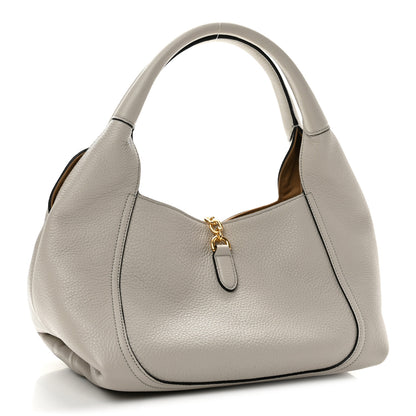 Gucci Grained Calfskin Softbit Medium Shoulder Bag Light Grey 4 of 13