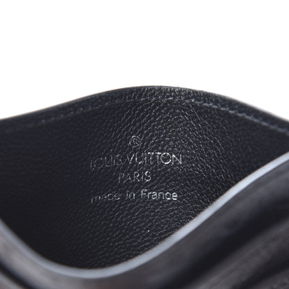 Louis Vuitton Ostrich Double Card Holder Black 6 of 8