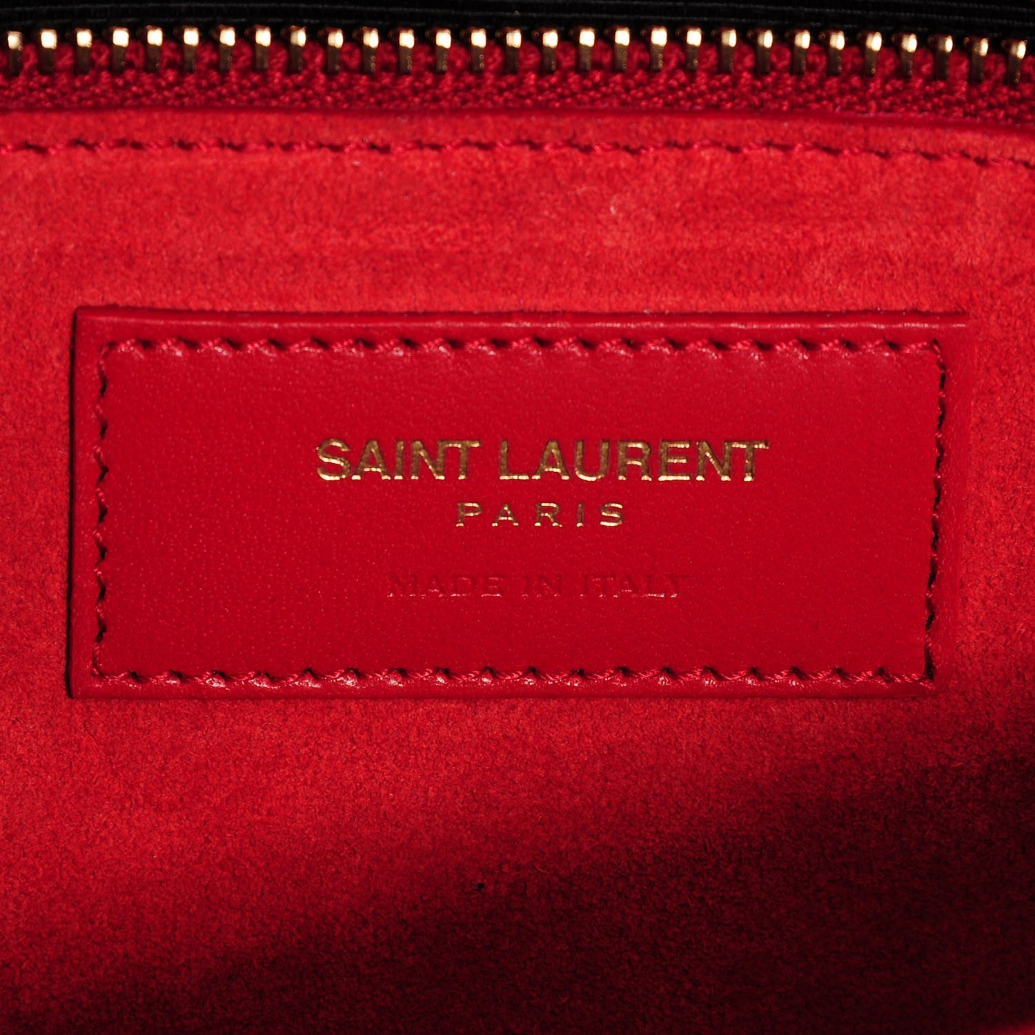 Saint Laurent Smooth Calfskin Classic Medium Monogram Universite Bag Red 7 of 8