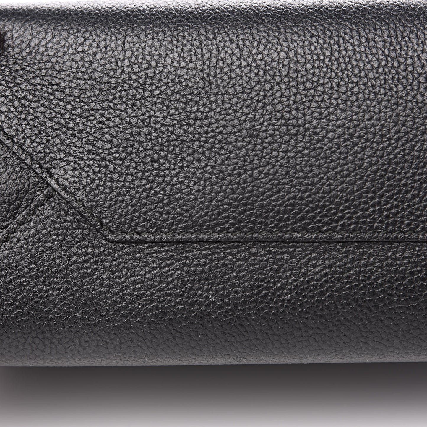 Grained Calfskin Papier Mini A4 Zip Around Tote Black