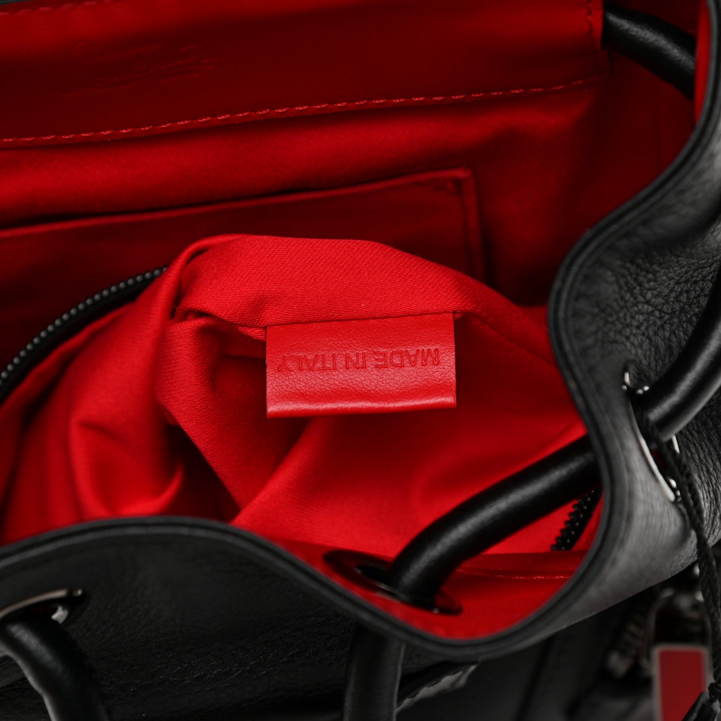 Calfskin Spiked Small Explorafunk Backpack Black