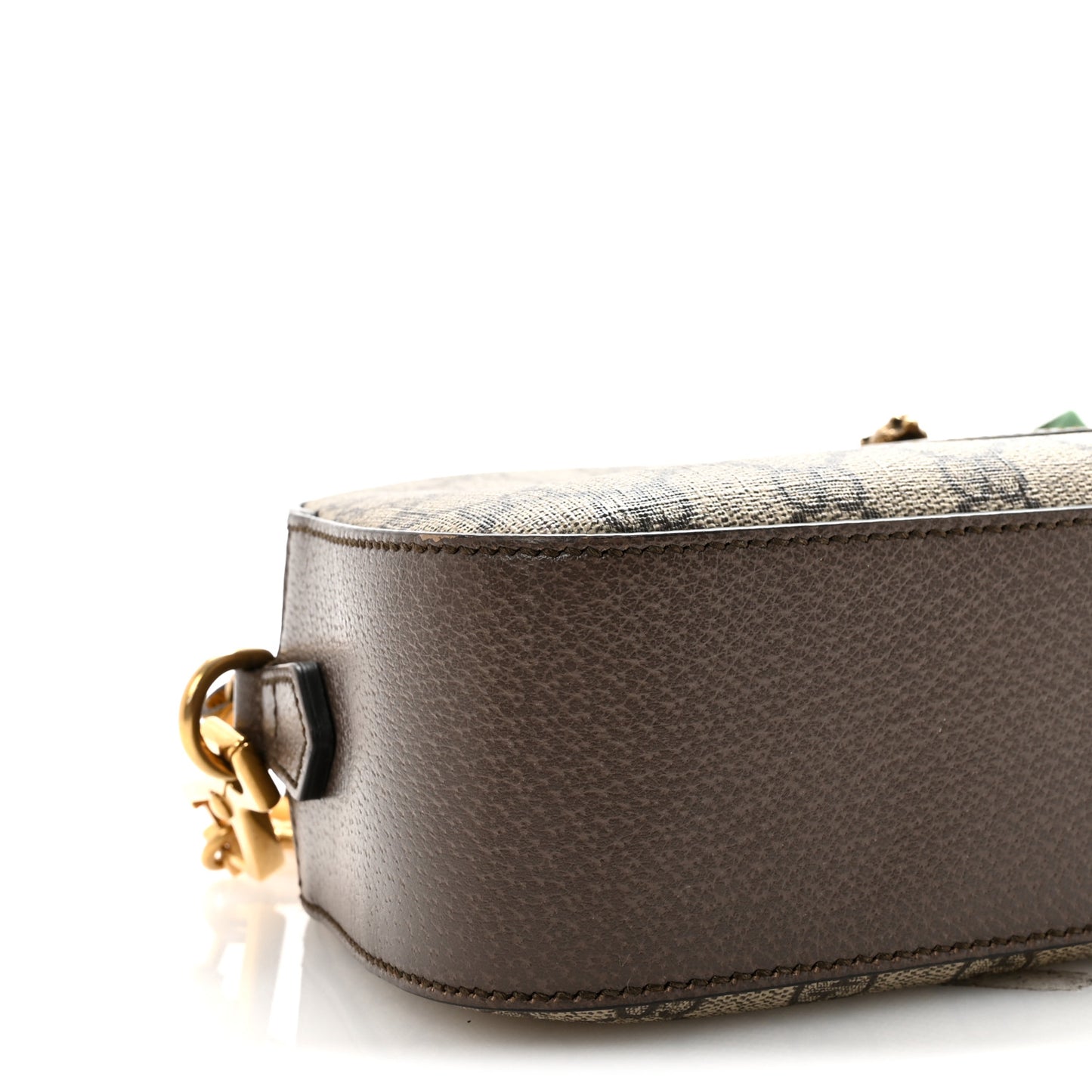 GG Supreme Monogram Web Neo Vintage Shoulder Bag Beige New Acero Crop