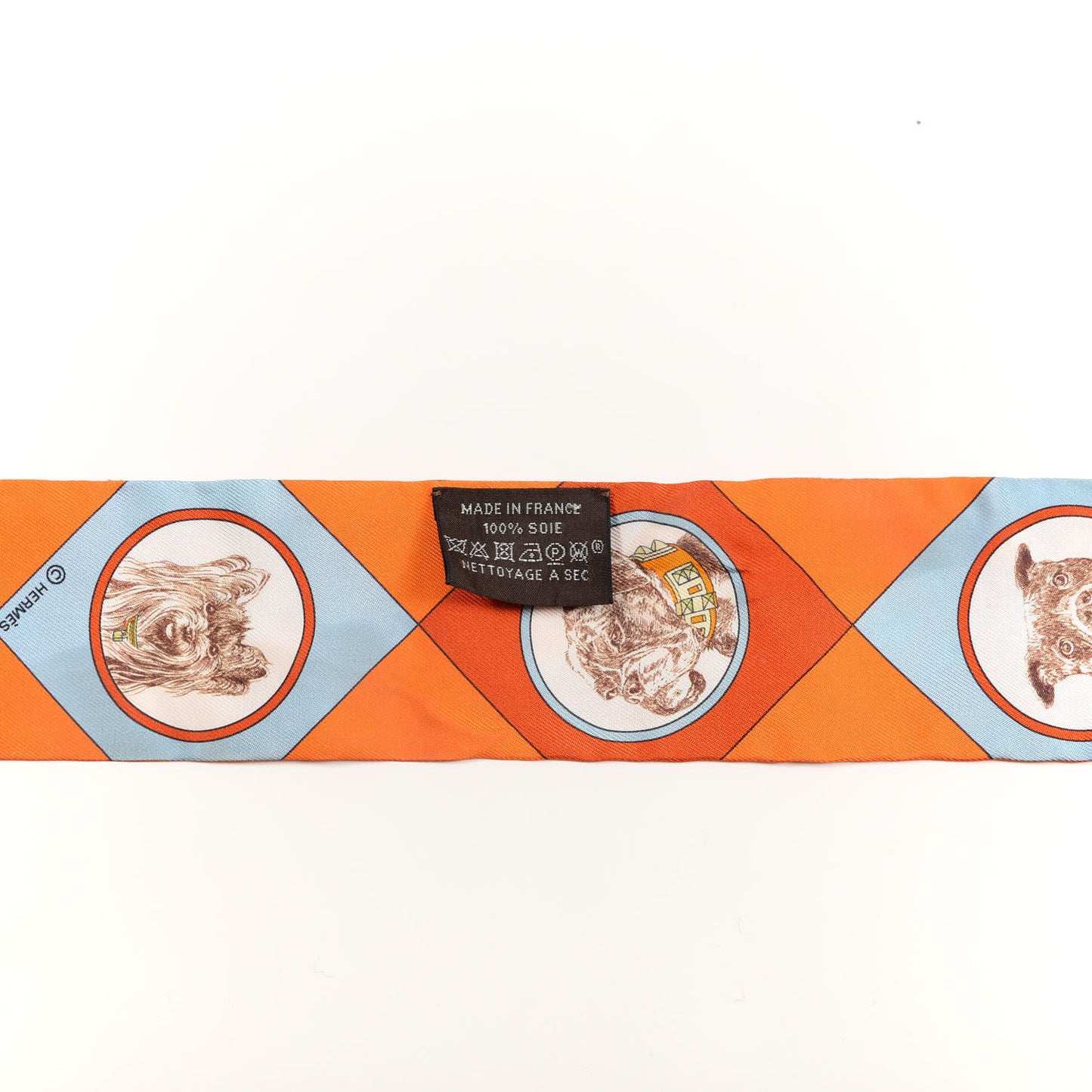 Silk Colliers Et Chiens Twilly Potiron Orange Ciel