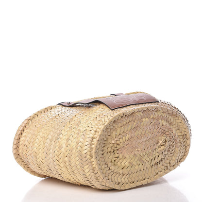 Loewe Raffia Basket Tote Bag Natural Tan 4 of 14