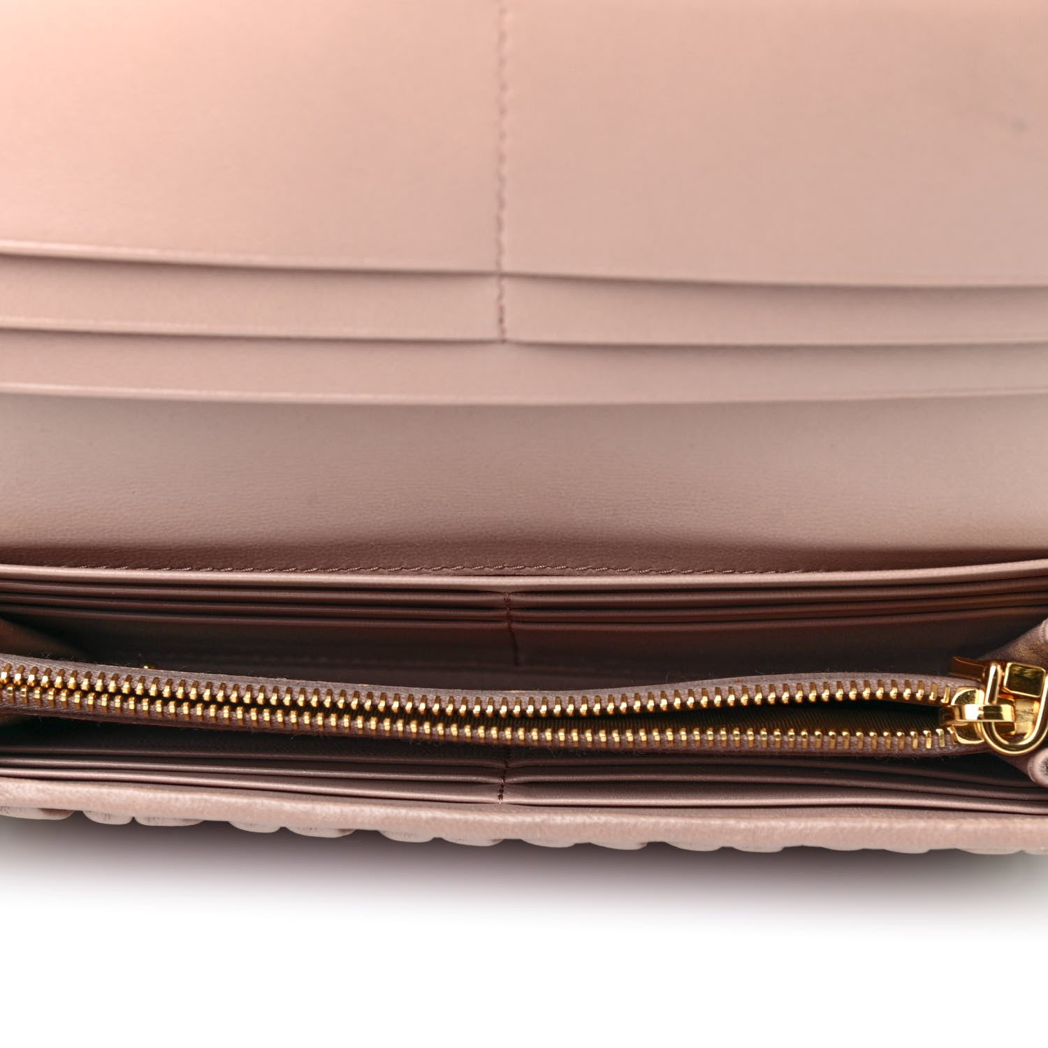 Miu Miu Nappa Matelasse Flap Wallet Cammeo 4 of 4