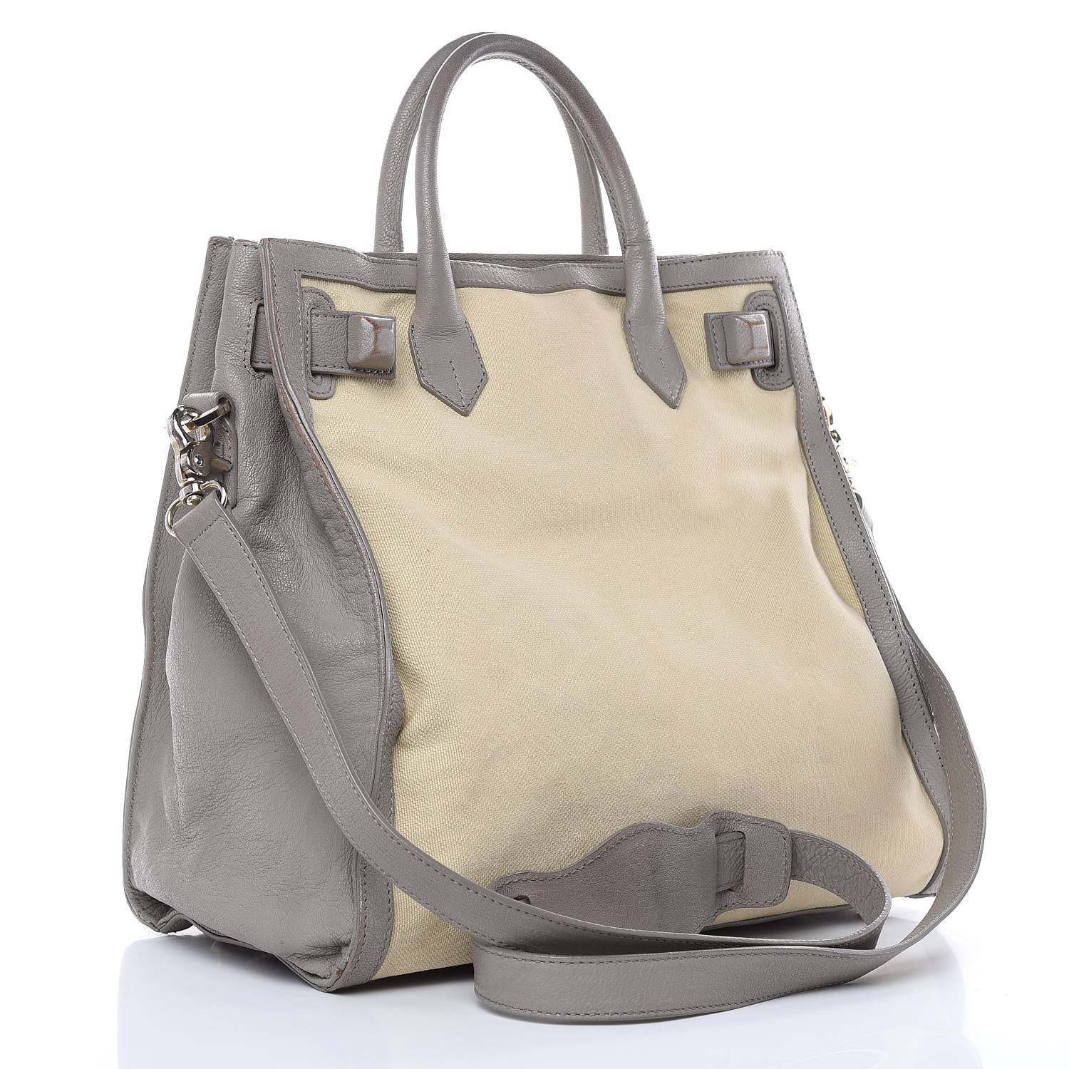 Balenciaga Canvas Chevre Lune MM Cream Grey 3 of 28