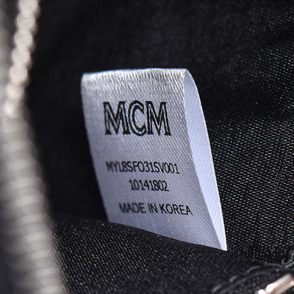 MCM Visetos Large Zip Around Wallet Silver 7 of 11