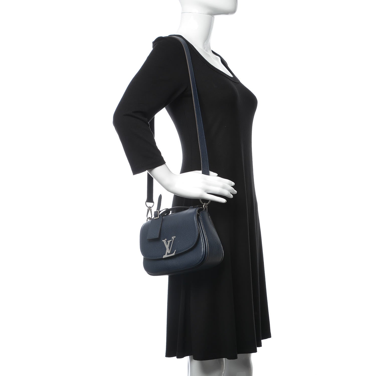 Louis Vuitton Grained Calfskin Vivienne NM Blue Marine 2 of 9