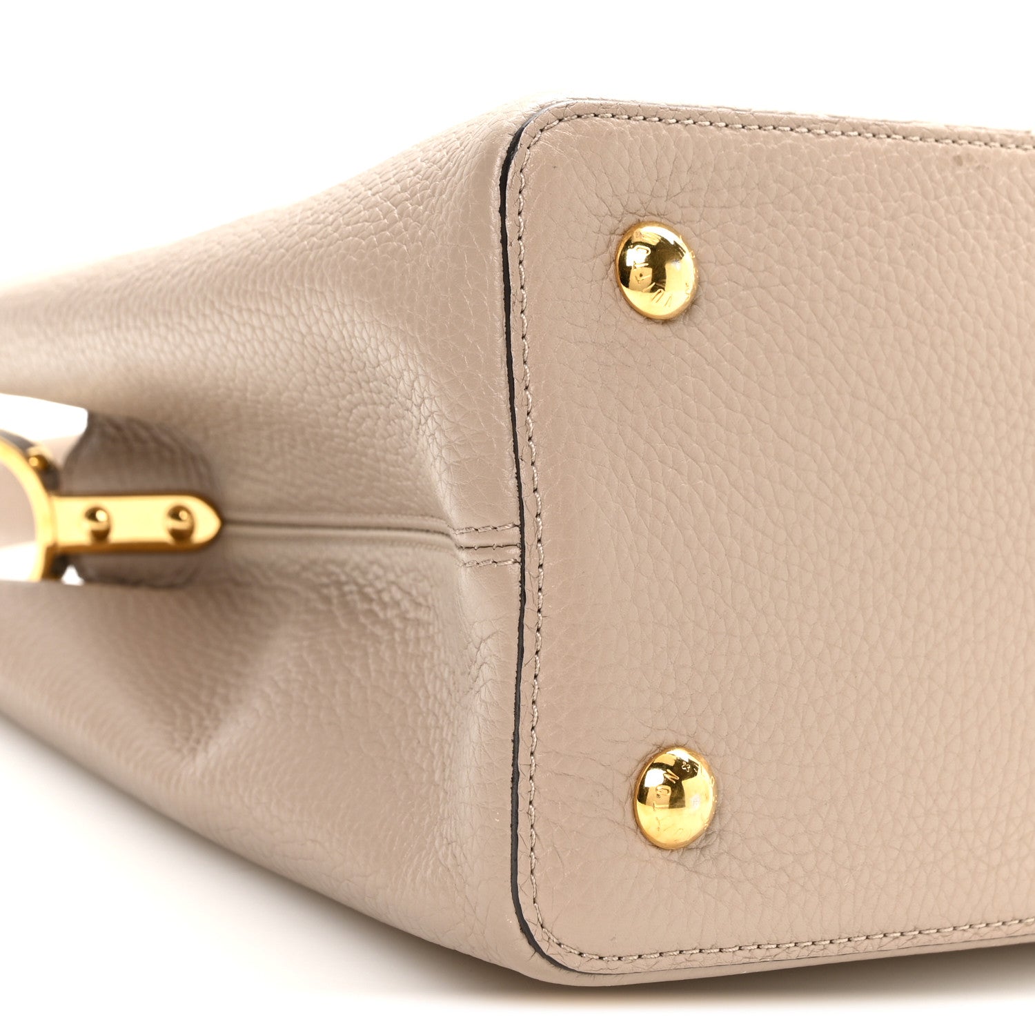 Louis Vuitton Taurillon Capucines MM Galet Galet 9 of 11