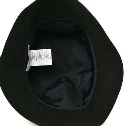 Hermes Cashmere Debbie Charms Bucket Hat 58 Black 7 of 8