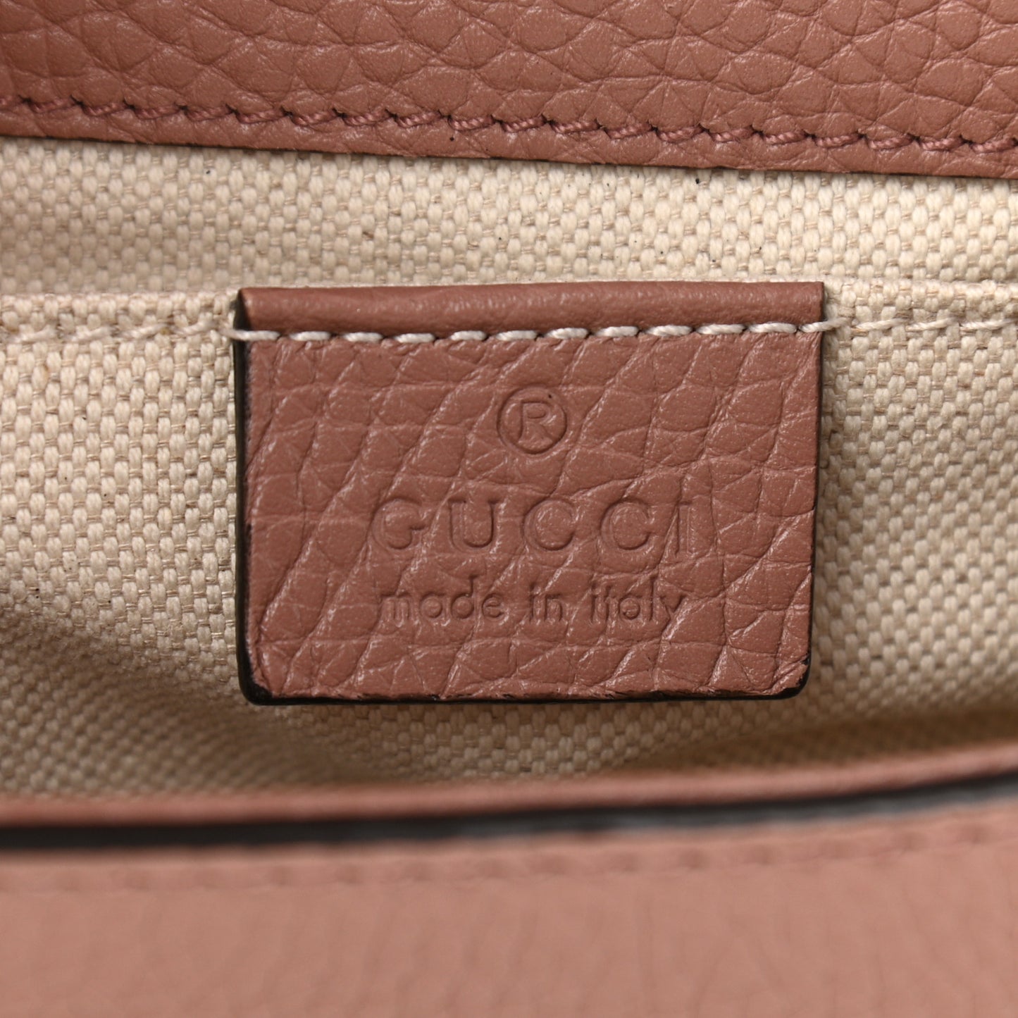Calfskin Mini GG Marmont Top Handle Bag Rosy Phard