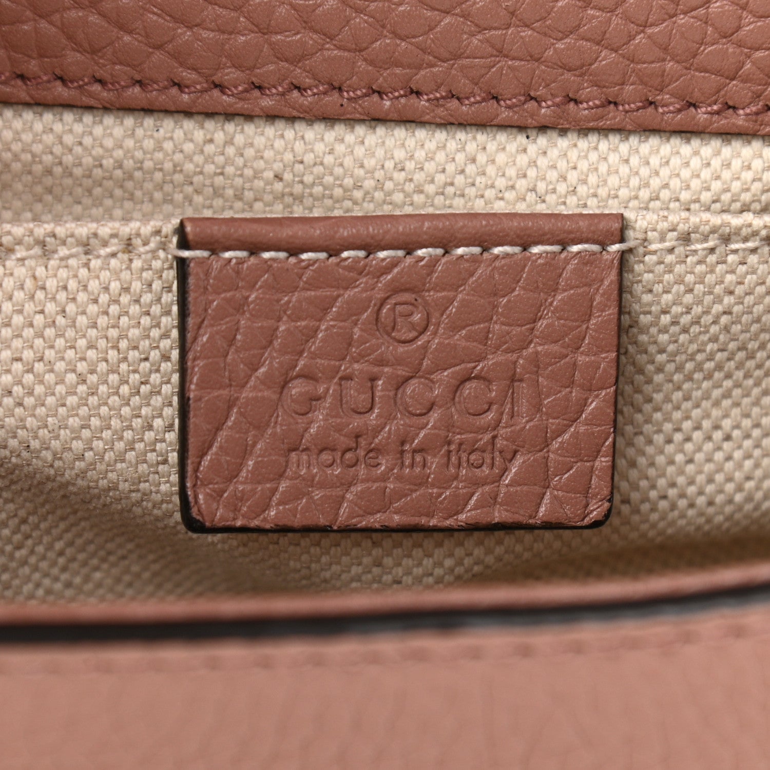 Gucci Calfskin Mini GG Marmont Top Handle Bag Rosy Phard 6 of 10