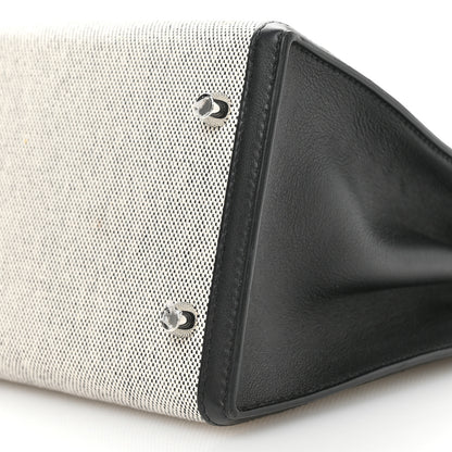 Hermes Toile Swift Kelly Sellier 28 Ecru Black 10 of 11