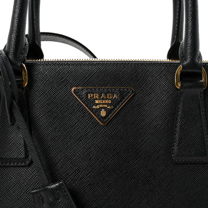 Prada Saffiano Medium Galleria Double Zip Tote Black 7 of 9