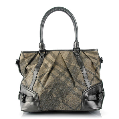 Burberry Shimmer Check Medium Lowry Pewter 1 of 8