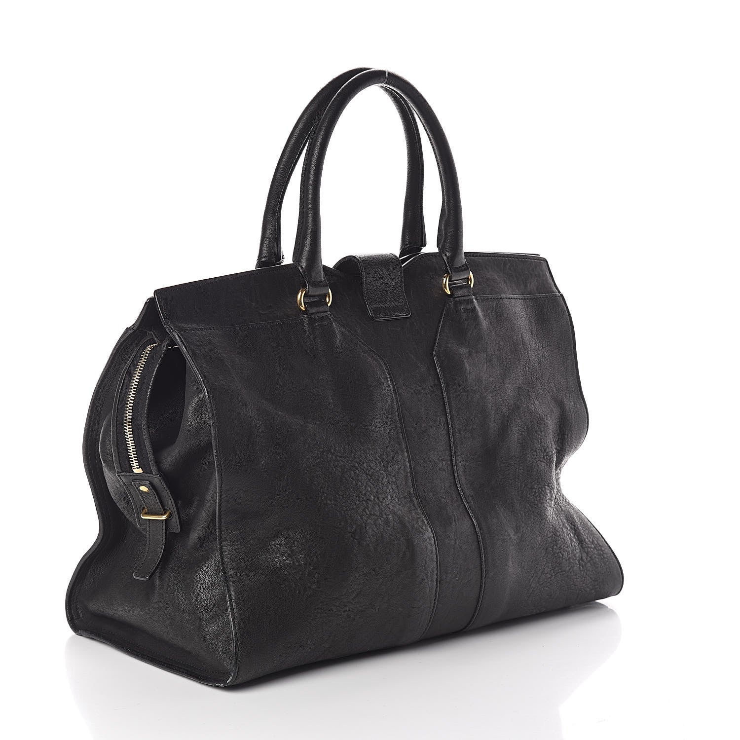 Saint Laurent Sheepskin Large Cabas ChYc Black 3 of 10